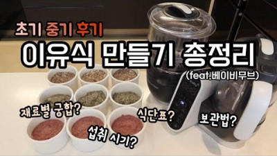 이유식 만드는 법, 이유식 만들기 총정리(초기,중기,후기) , 맛있고 몸에 좋은 이유식 레시피(식단표,식재료궁합, 재료별시작 시기, 재료손질 보관법, 질산염, 베이비무브) 이유식 정보