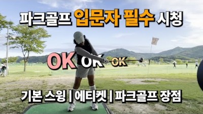 파크볼 배우기, 파크볼 기초 기본 자세, 파크볼 치는 방법 및 에티켓 정보