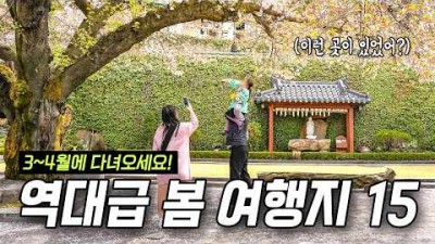 봄꽃 여행 갈만한 곳, 매화마을,산수유마을,화엄사,경화역,여좌천,백운대,월출산 유채밭,만석보,삼향천,무거천,보현사,선암호수공원,봉황대공원,대교공원,골정저수지